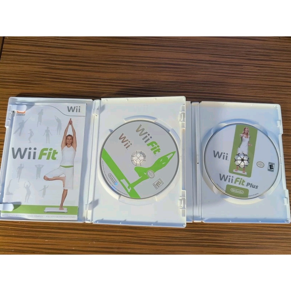 Wii Fit Disc, Case & Manual & Wii Fit Plus - Disc Only (Nintendo Wii, 2009)